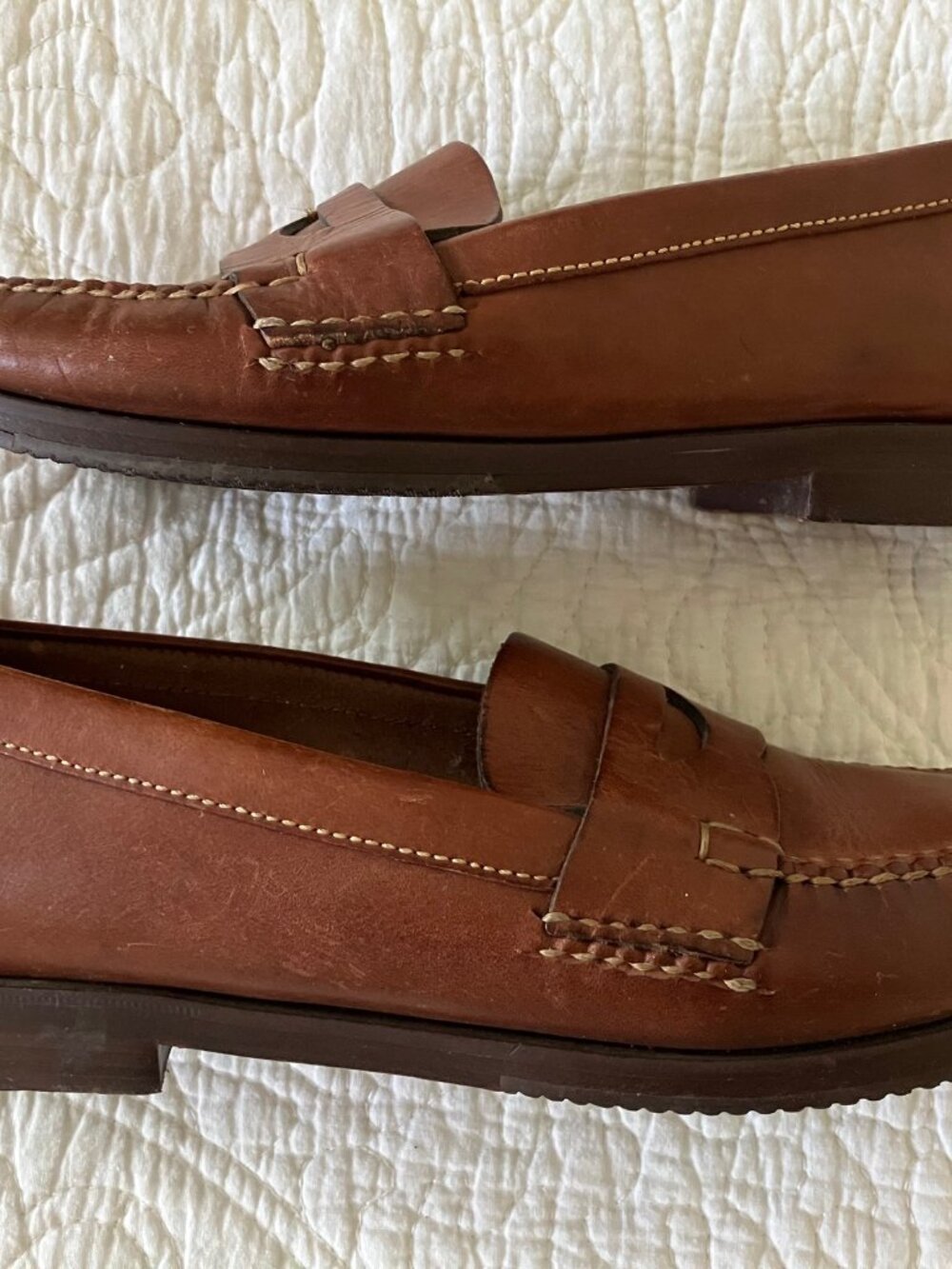 Cole Haan loafers - size 7W - lighter brown - Picture 2 of 4